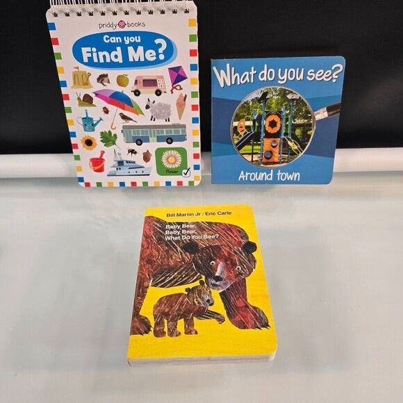 Can You Find Me? Baby Bear What Do You See? What Do You See Around Town? 3 Books - Picture 1 of 5